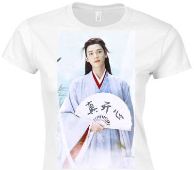 Custom Womens Soft Style 100% Cotton White T-Shirt