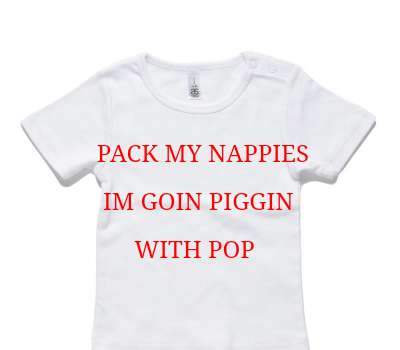 Custom AS Colour White Baby T-Shirt