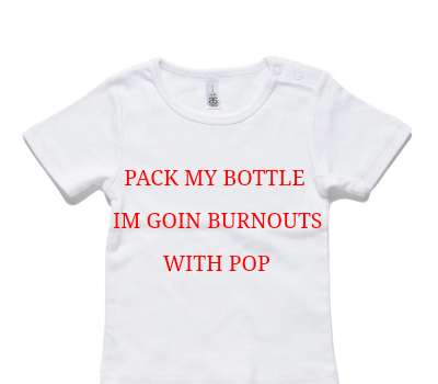 Custom AS Colour White Baby T-Shirt