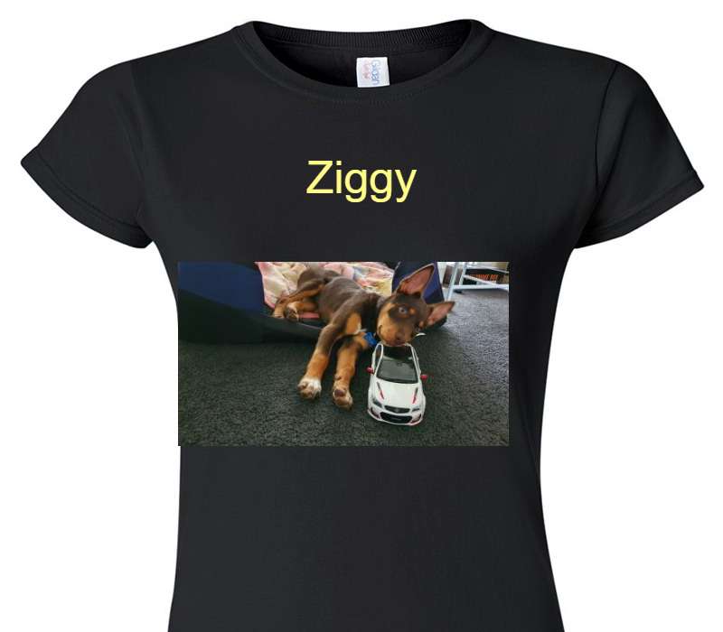 Custom Womens Soft Style 100% Cotton Black T-Shirt