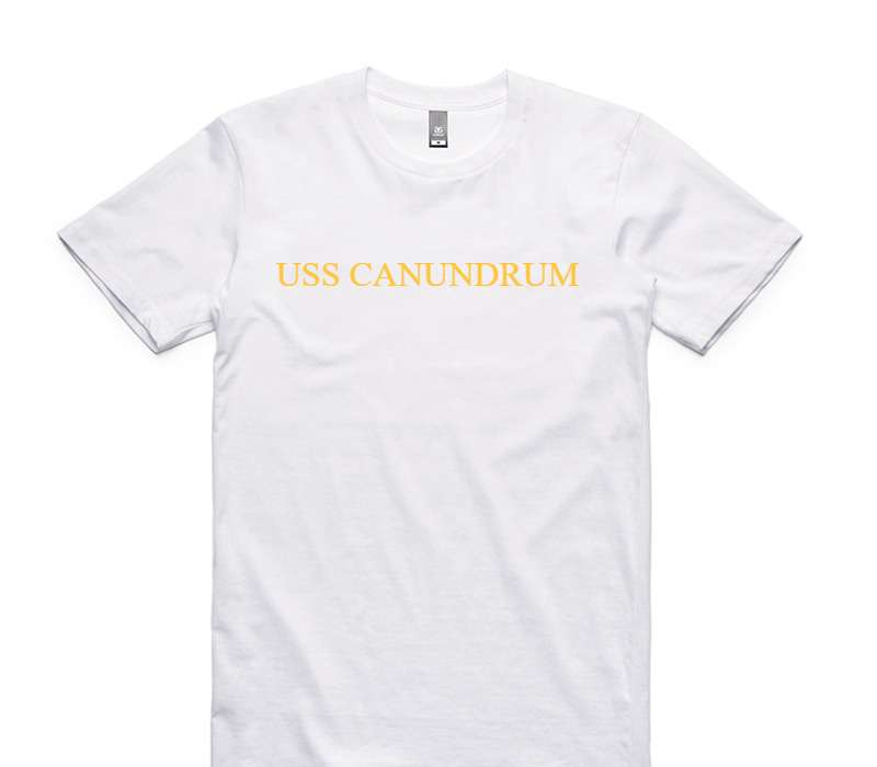Custom AS Colour 100% Cotton White T-Shirt