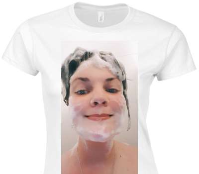 Custom Womens Soft Style 100% Cotton White T-Shirt