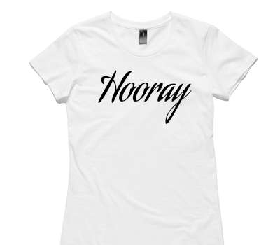 Custom Womens AS Colour 100% Cotton White T-Shirt