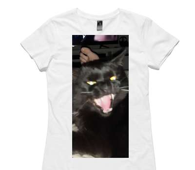 Custom Womens AS Colour 100% Cotton White T-Shirt
