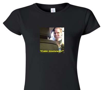 Custom Womens Soft Style 100% Cotton Black T-Shirt