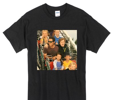 Custom Gildan 100% Cotton Black T-Shirt