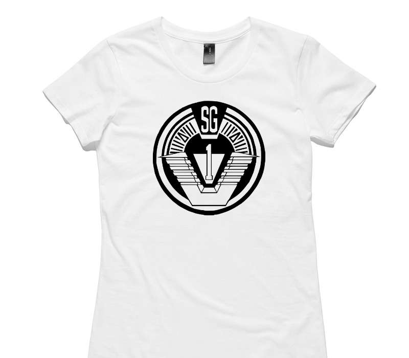 Custom Womens AS Colour 100% Cotton White T-Shirt
