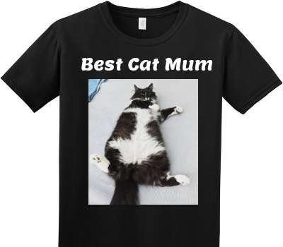 Custom Adult Soft Style 100% Cotton Black T-Shirt