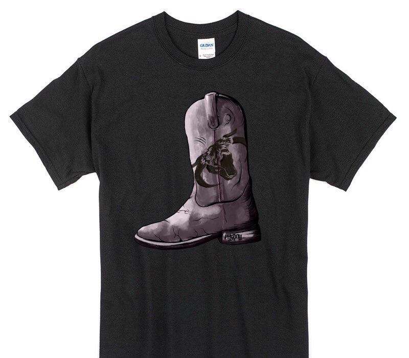 Custom Gildan 100% Cotton Black T-Shirt