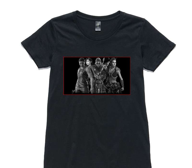Custom Womens AS Colour 100% Cotton Black T-Shirt