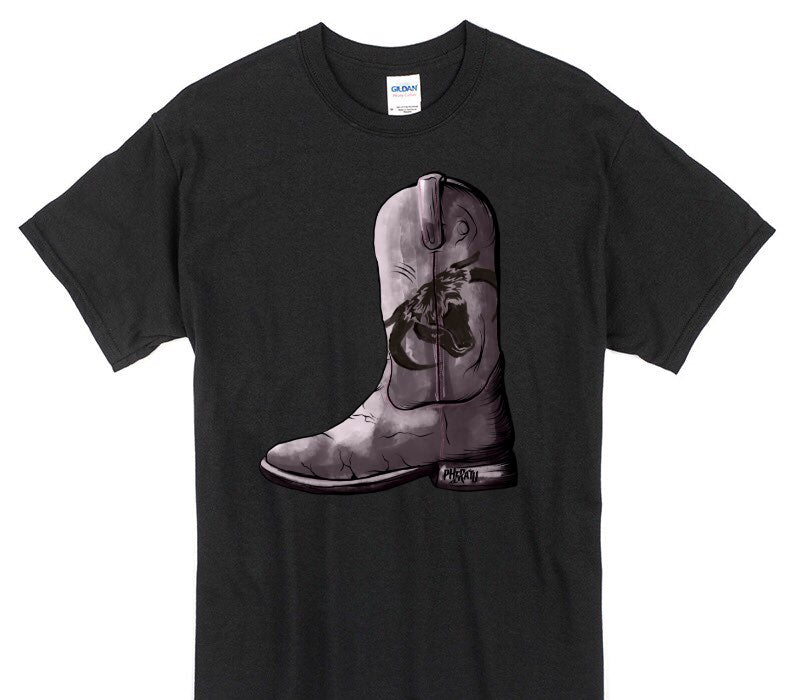 Custom Gildan 100% Cotton Black T-Shirt