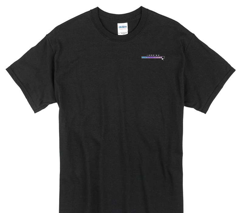 Custom Gildan 100% Cotton Black T-Shirt