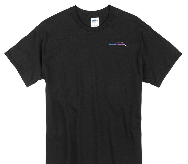 Custom Gildan 100% Cotton Black T-Shirt