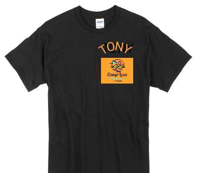 Custom Gildan 100% Cotton Black T-Shirt