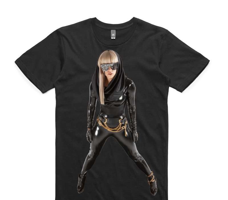 Custom AS Colour 100% Cotton Black T-Shirt