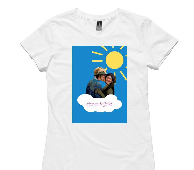 Custom Womens AS Colour 100% Cotton White T-Shirt