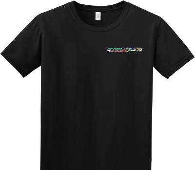Custom Adult Soft Style 100% Cotton Black T-Shirt