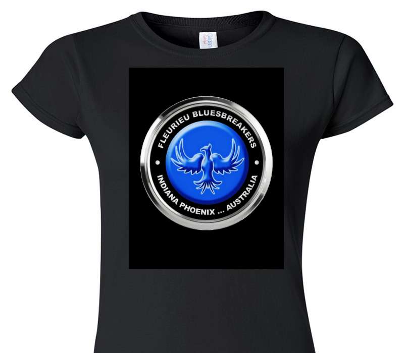 Custom Womens Soft Style 100% Cotton Black T-Shirt