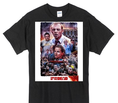 Custom Gildan 100% Cotton Black T-Shirt