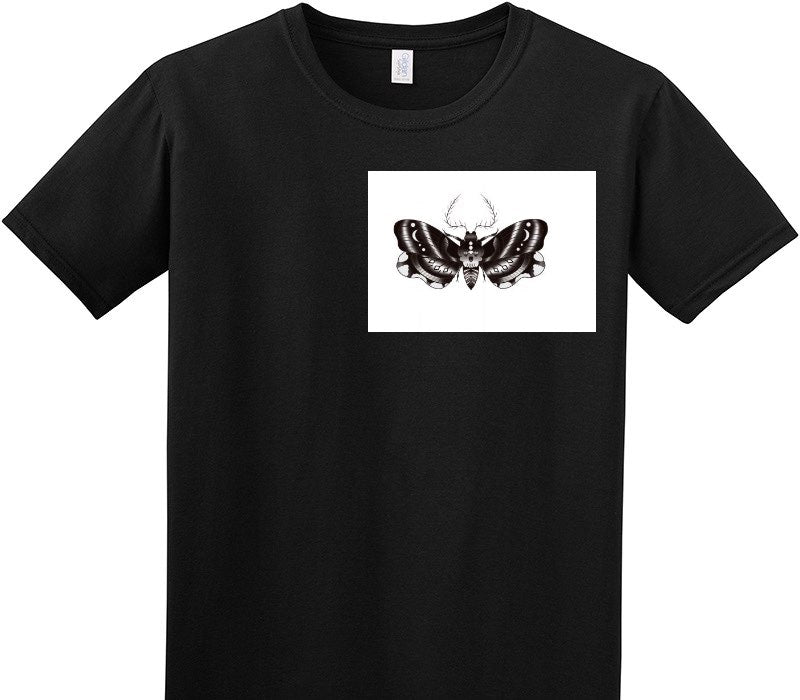 Custom Adult Soft Style 100% Cotton Black T-Shirt