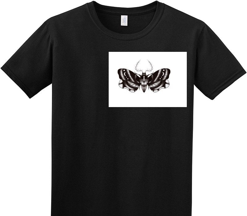 Custom Adult Soft Style 100% Cotton Black T-Shirt