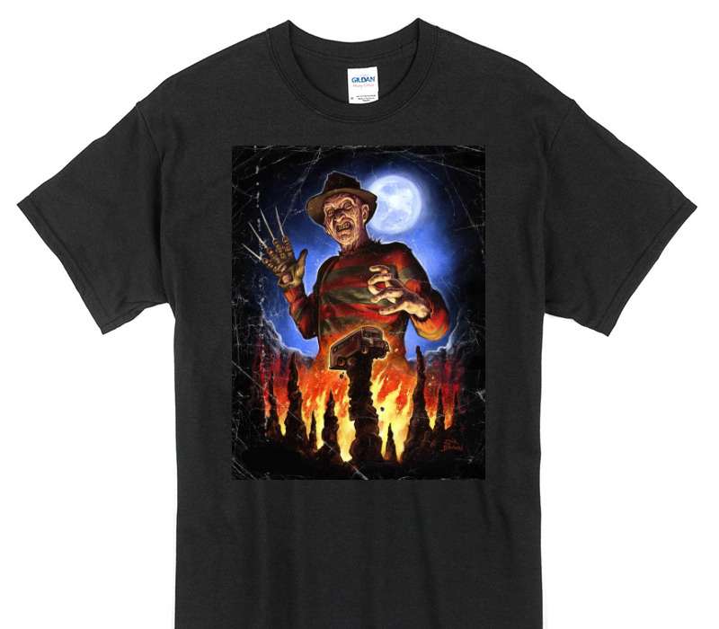 Custom Gildan 100% Cotton Black T-Shirt