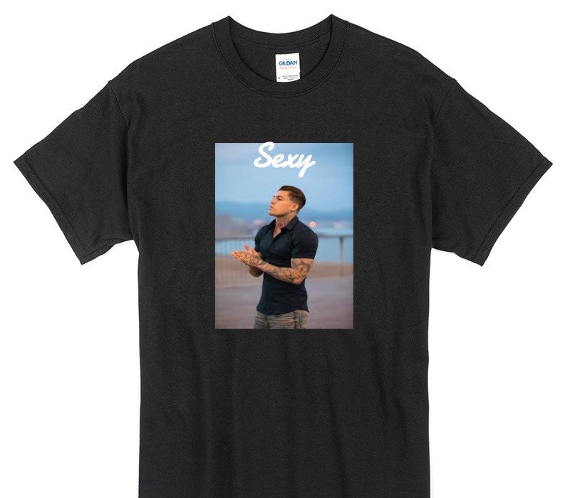 Custom Gildan 100% Cotton Black T-Shirt