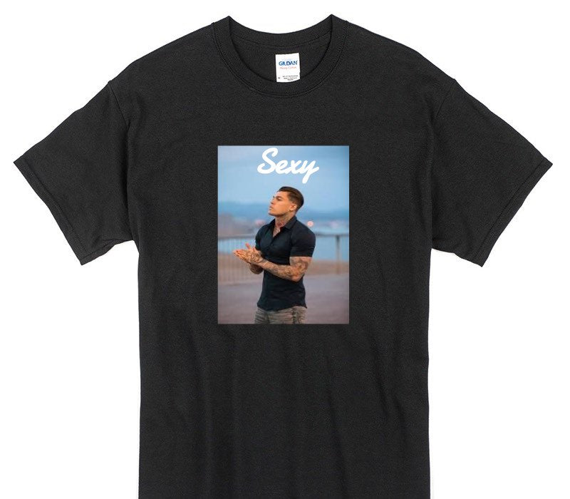 Custom Gildan 100% Cotton Black T-Shirt