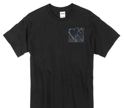 Custom Gildan 100% Cotton Black T-Shirt