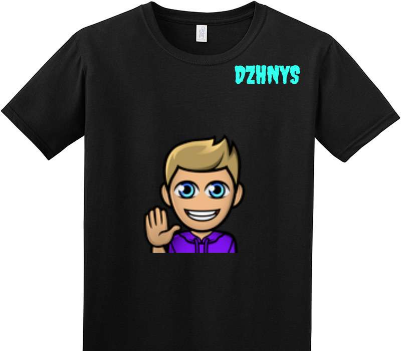 Custom Adult Soft Style 100% Cotton Black T-Shirt
