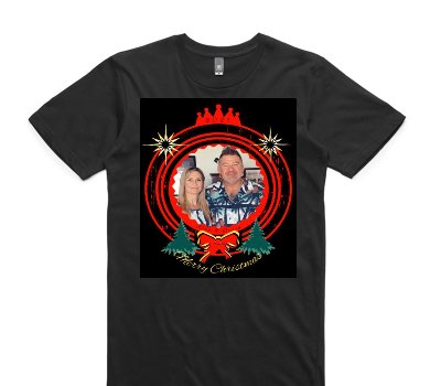 Custom AS Colour 100% Cotton Black T-Shirt