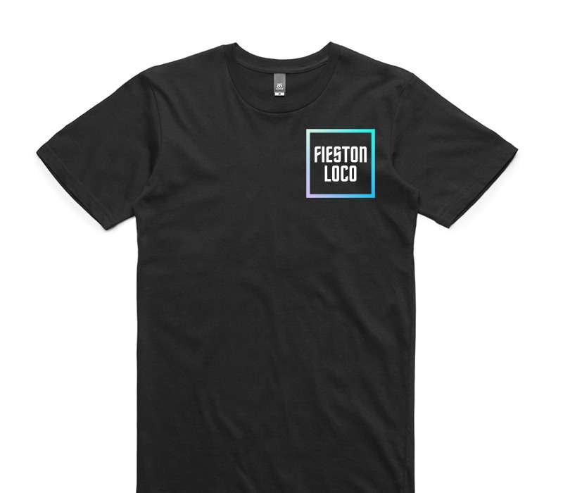Custom AS Colour 100% Cotton Black T-Shirt