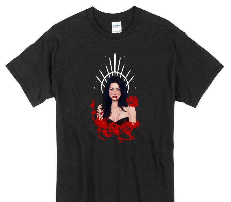 Custom Gildan 100% Cotton Black T-Shirt