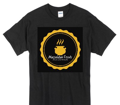 Custom Gildan 100% Cotton Black T-Shirt