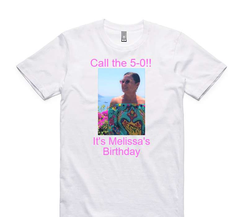 Custom AS Colour 100% Cotton White T-Shirt