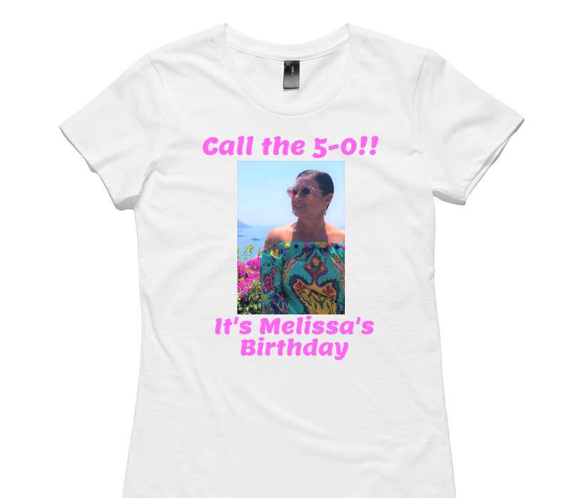 Custom Womens AS Colour 100% Cotton White T-Shirt