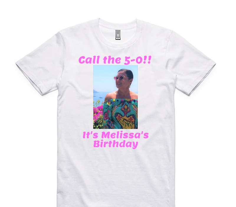 Custom AS Colour 100% Cotton White T-Shirt