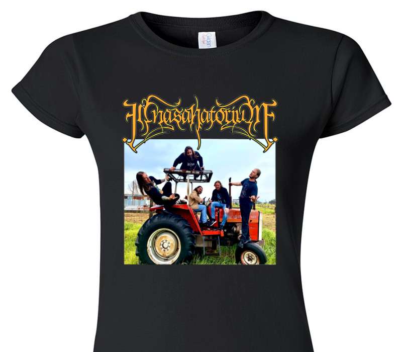 Custom Womens Soft Style 100% Cotton Black T-Shirt