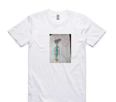 Custom AS Colour 100% Cotton White T-Shirt