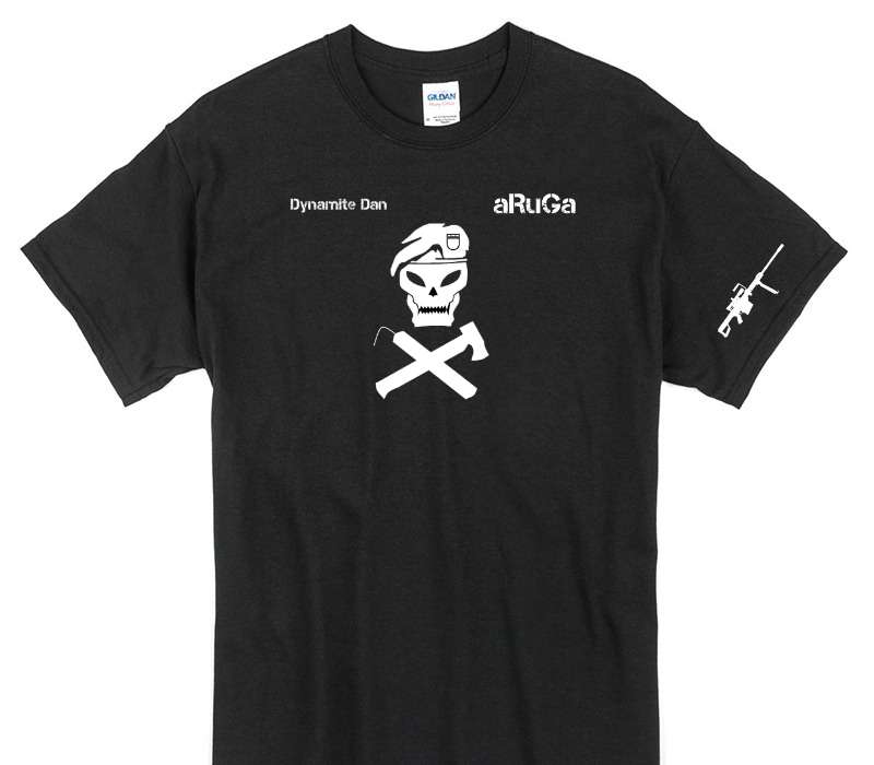 Custom Gildan 100% Cotton Black T-Shirt