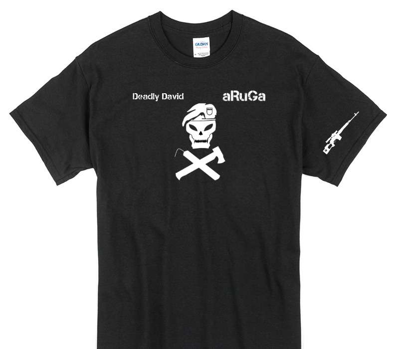 Custom Gildan 100% Cotton Black T-Shirt