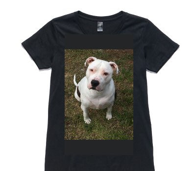 Custom Womens AS Colour 100% Cotton Black T-Shirt