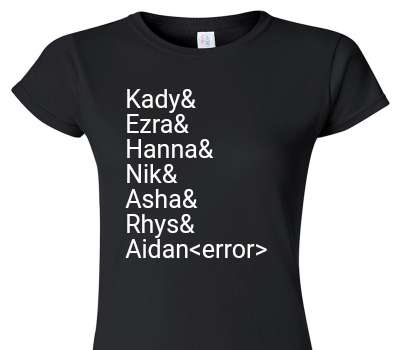 Custom Womens Soft Style 100% Cotton Black T-Shirt