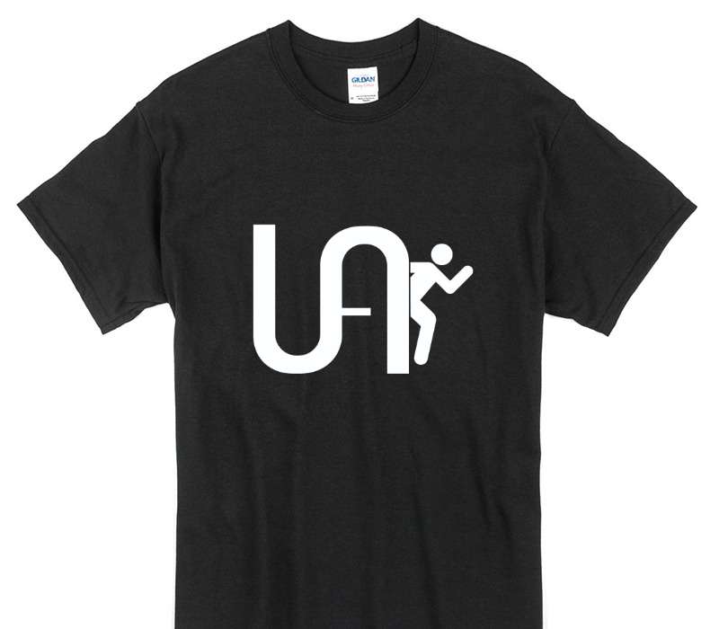 Custom Gildan 100% Cotton Black T-Shirt