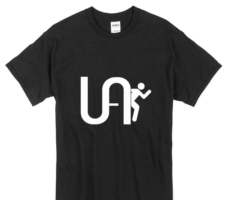 Custom Gildan 100% Cotton Black T-Shirt