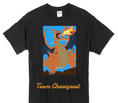 Custom Gildan 100% Cotton Black T-Shirt