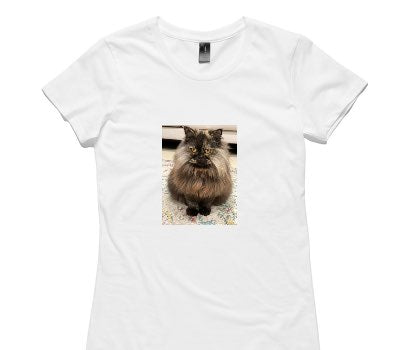 Custom Womens AS Colour 100% Cotton White T-Shirt