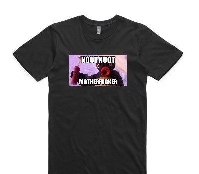 Custom AS Colour 100% Cotton Black T-Shirt