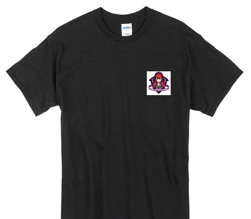 Custom Gildan 100% Cotton Black T-Shirt