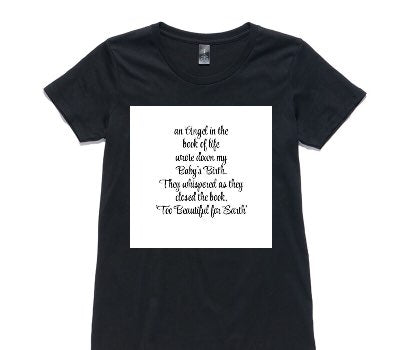 Custom Womens AS Colour 100% Cotton Black T-Shirt